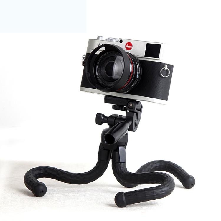 YUNTENG 3280 Octopus Tripod With 3-Way Pan Head Camera Phone Holder(Black)