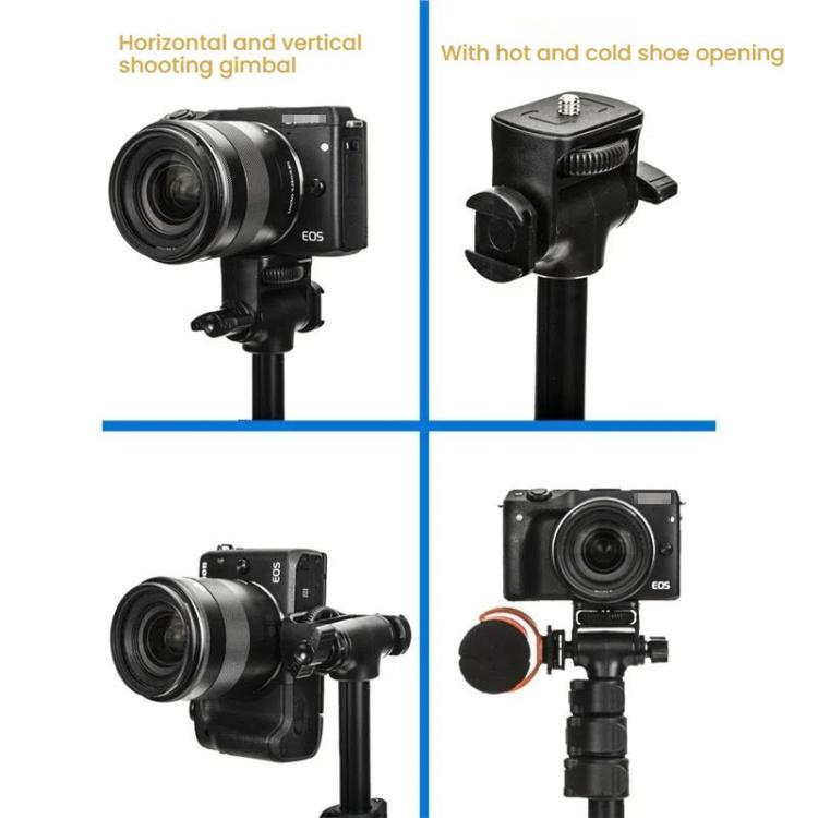 YUNTENG 91666L 18.5-67 Inch Adjustable Tripod Selfie Stick With Remote Control For Phone and Camera(Black)