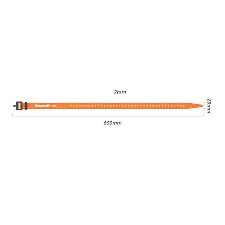 Rhinowalk SK600 60cm Multifunctional Silicone Elastic Straps DIY Tent Straps(Black)