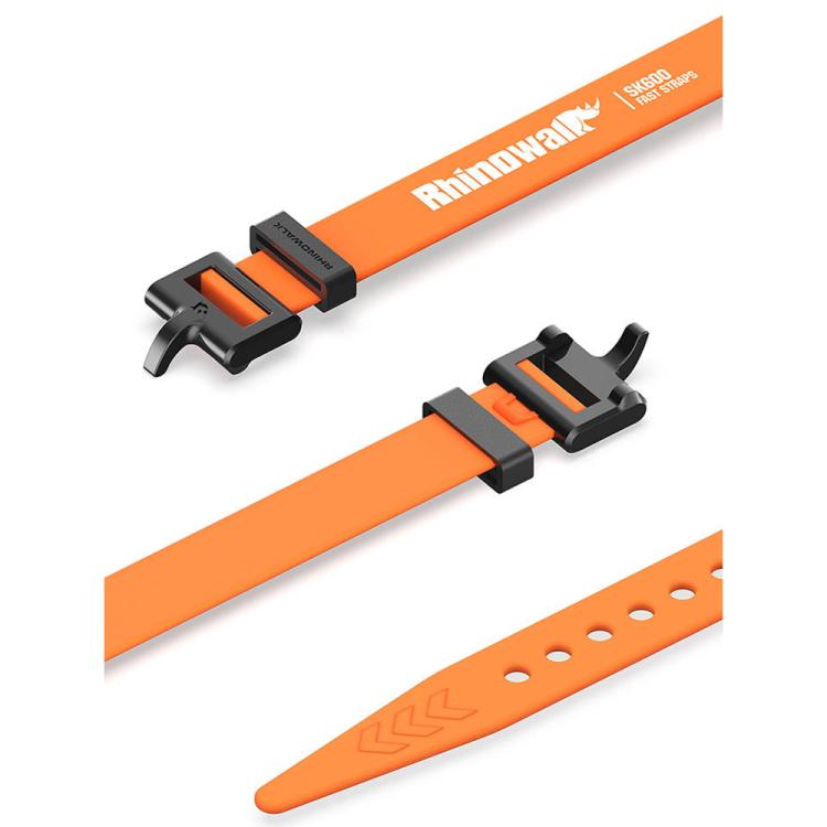 Rhinowalk SK600 60cm Multifunctional Silicone Elastic Straps DIY Tent Straps(Orange)