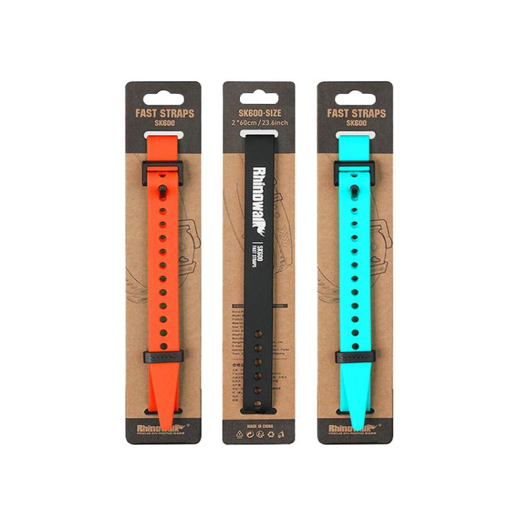 Rhinowalk SK600 60cm Multifunctional Silicone Elastic Straps DIY Tent Straps(Orange)
