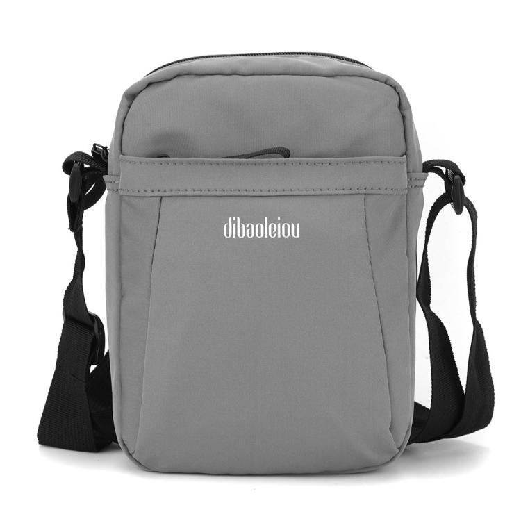 Dibaoleiou Lightweight Multifunction Mobile Phone Bag Men Casual Canvas Bag Shoulder Small Backpack(Gray)