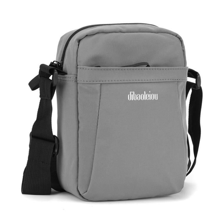 Dibaoleiou Lightweight Multifunction Mobile Phone Bag Men Casual Canvas Bag Shoulder Small Backpack(Gray)