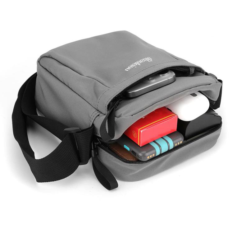 Dibaoleiou Lightweight Multifunction Mobile Phone Bag Men Casual Canvas Bag Shoulder Small Backpack(Gray)