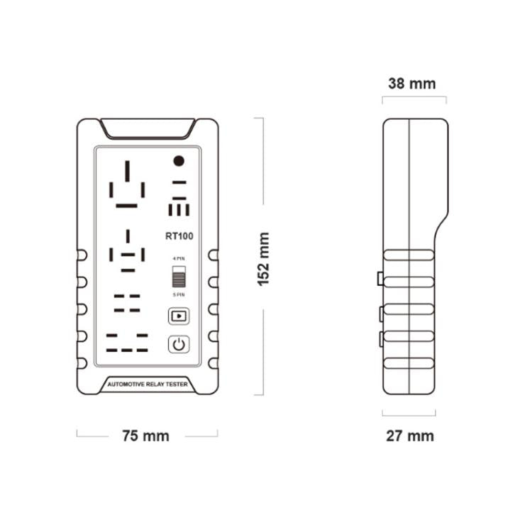 OBDResource 12V Automotive Relay Tester, Model: RT100 With Storage Bag
