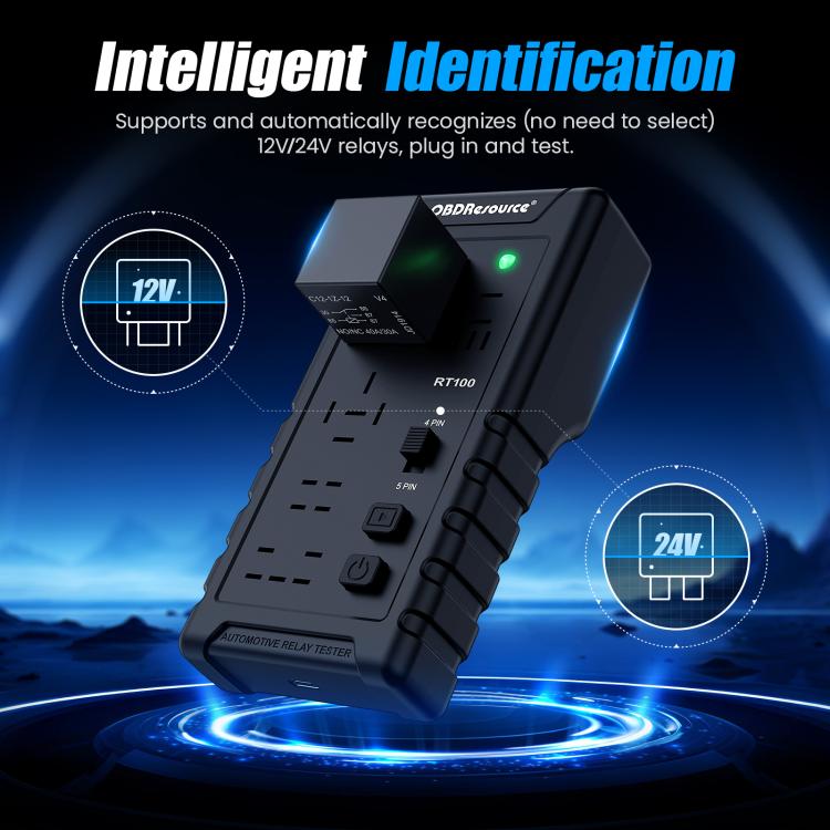 OBDResource 12V Automotive Relay Tester, Model: RT100 With Storage Bag