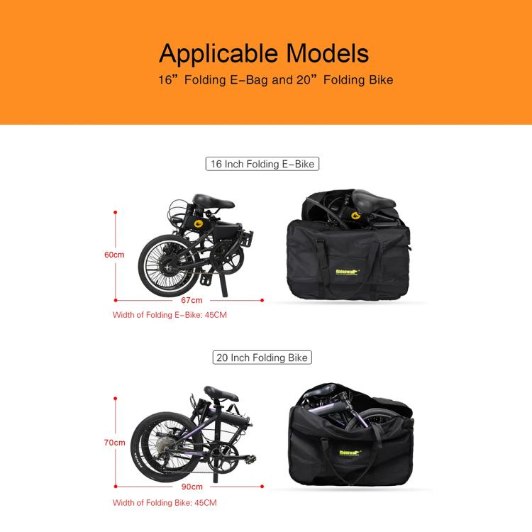 Rhinowalk 16/20 inch Portable Folding Bicycle Loading Bag Bicycle Storage Bag(RF161)