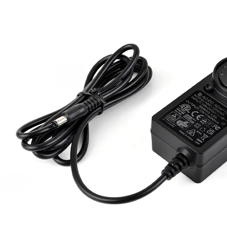 Waveshare 12V / 4A 1.2m Length Cable DC Jack Power Supply Adapter(EU Plug)