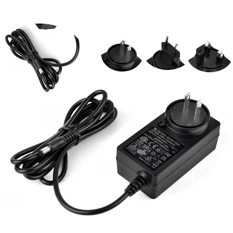 Waveshare 9V / 5A 1.2m Length Cable DC Jack Power Supply Adapter(US Plug)