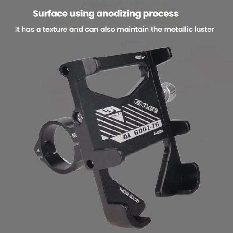 ENLEE E-300 Bicycle Cell Phone Holder Cycling Shockproof Navigation Mount(Black)