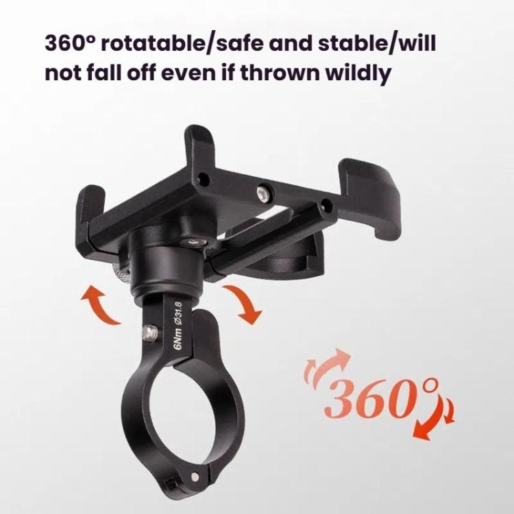 ENLEE E-300 Bicycle Cell Phone Holder Cycling Shockproof Navigation Mount(Black)