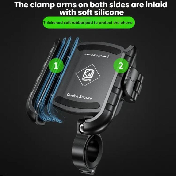 Kewig Motorcycle Bicycle Non-Blocking Mobile Phone Camera Navigation Bracket(M8SP-C2)