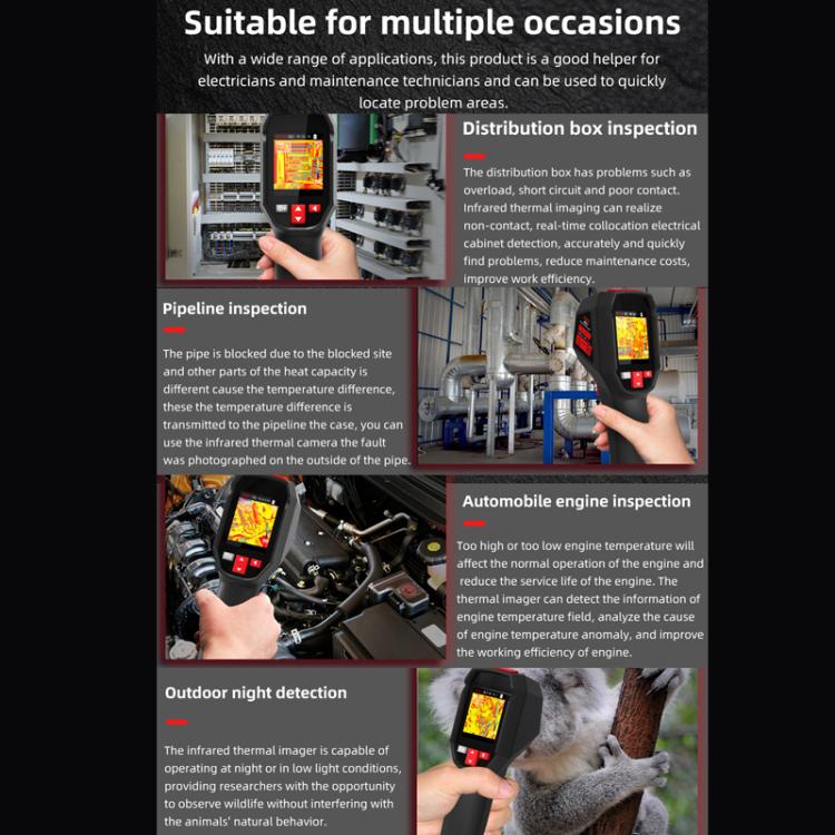BSIDE HX3 Handheld Infrared Thermal Imager Power Non-Contact Thermometer