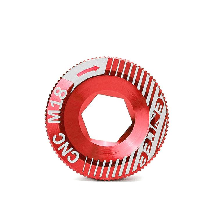 ENLEE Aluminum Bicycle Crank Cover Crank Screws, Color: M18 Red