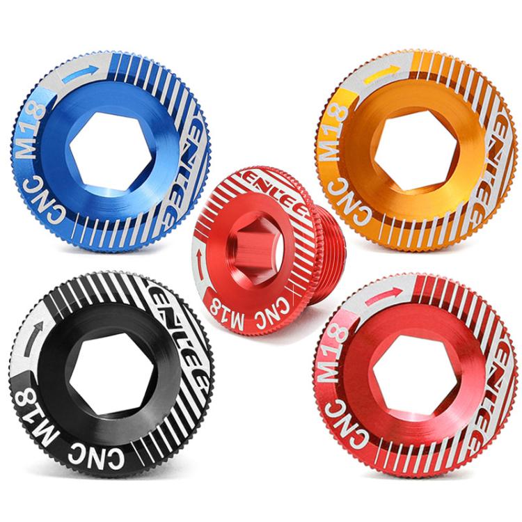ENLEE Aluminum Bicycle Crank Cover Crank Screws, Color: M18 Gold