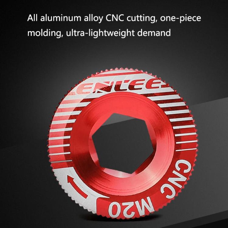 ENLEE Aluminum Bicycle Crank Cover Crank Screws, Color: M20 Gold