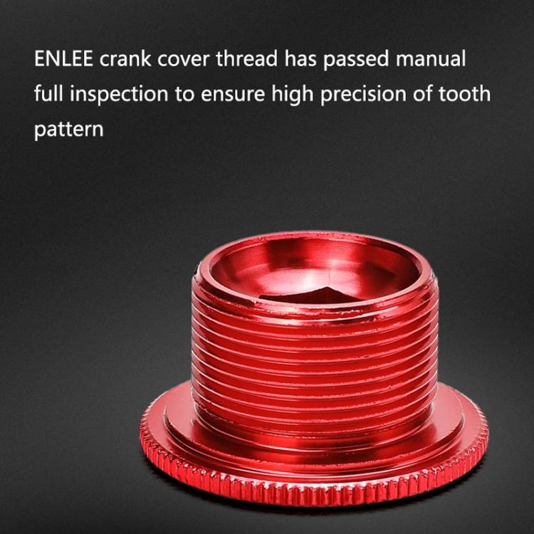 ENLEE Aluminum Bicycle Crank Cover Crank Screws, Color: M18 Black