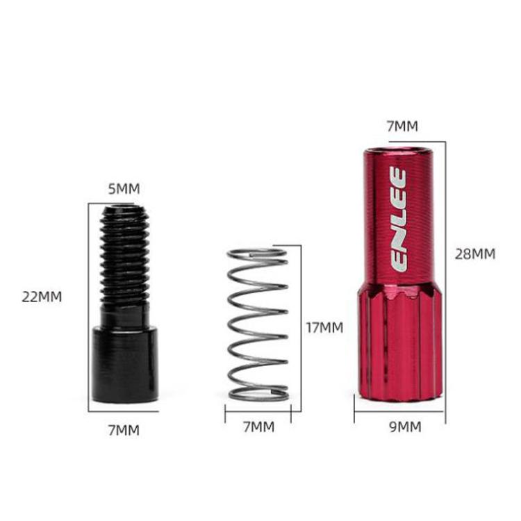 ENLEE Mountain Road Bicycle Shift Center Trim Screws 4mm Cable Brake Cable Adjustment Screw(Black)