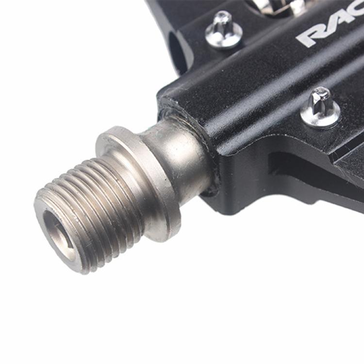 RACEWORK RK213 1pair Mountain Bike SPD + Flat Pedal Self-locking Dual-purpose Pedal(Red)