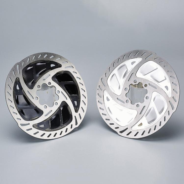 RACEWORK RK152 Mountain Bike Six-nail Heat Dissipation Wear-resistant Disc(Silver 140mm)