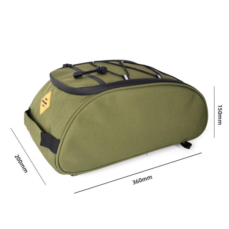 BELIROW Bicycle Rack Tail Bag Folding Bike Quick Release Pannier Bag(Army Green)