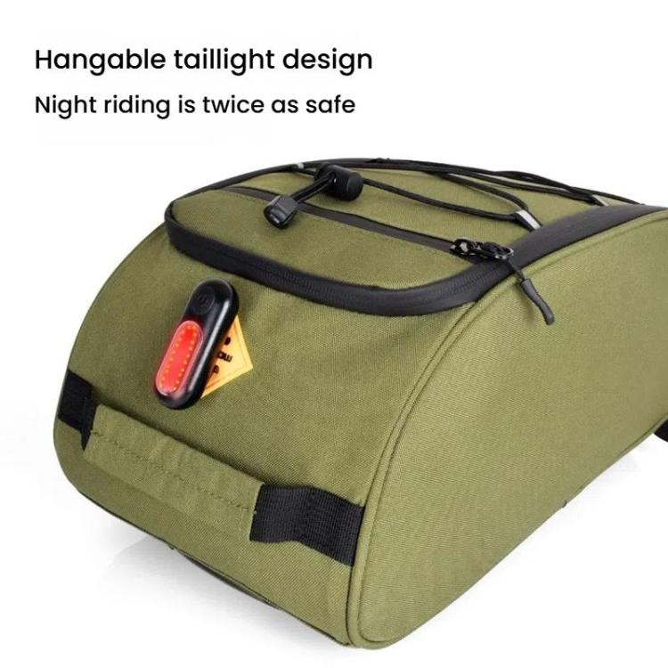BELIROW Bicycle Rack Tail Bag Folding Bike Quick Release Pannier Bag(Black)
