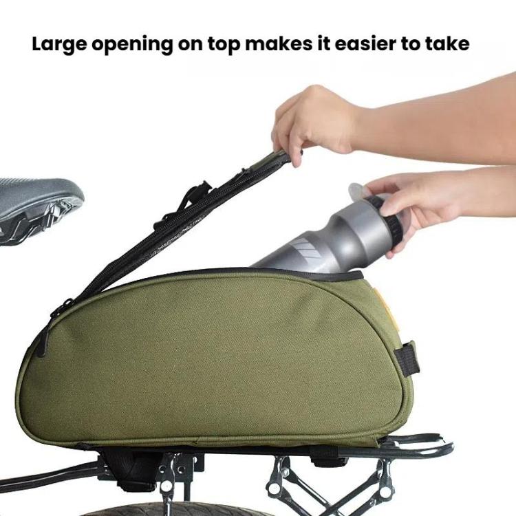 BELIROW Bicycle Rack Tail Bag Folding Bike Quick Release Pannier Bag(Army Green)