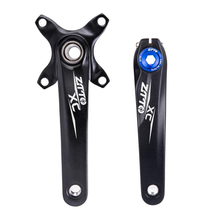 2pcs ZTTO Bicycle Aluminum Alloy Crank Cover Mountain Bike Crank Screws, Style: M18 Black
