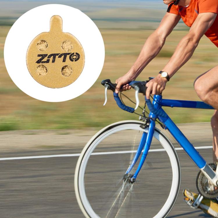 2pairs ZTTO Mountain Bike Full Metal Copper Base Lining Oil Disc Block Brake Pad, Model: MJ-07C