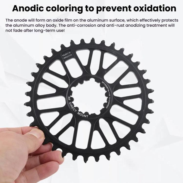 RACEWORK RK7788 Mountain Bike Direct Mount Chainwheel Road Bike Chainring, Spec: MTB 34T
