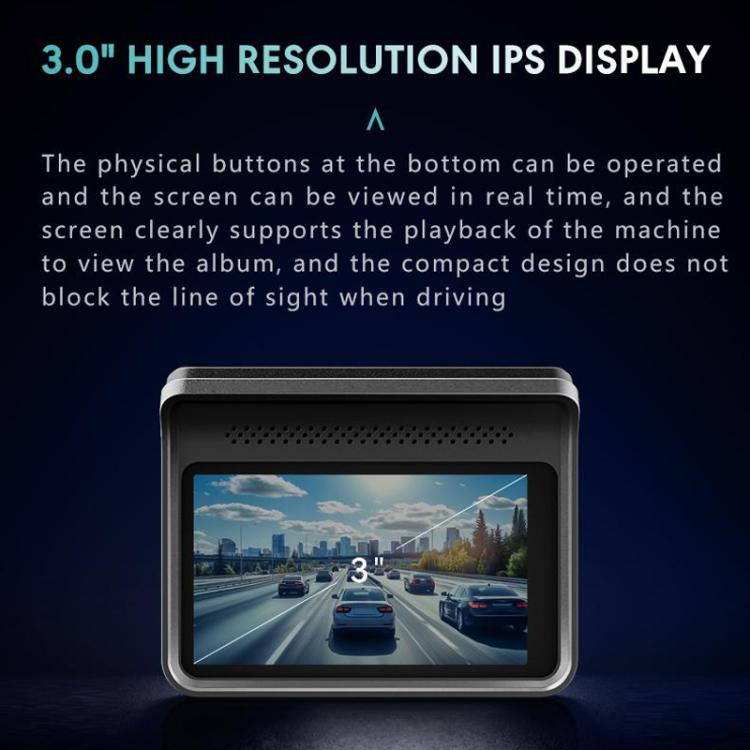 Anytek T2 PRO 3.0 Inch 2K HD Night Vision Recorder Hidden Car Camera Front And Rear Dual Recording(Without Memory)