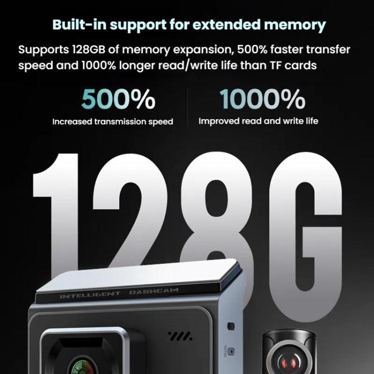 Anytek T2 PRO 3.0 Inch 2K HD Night Vision Recorder Hidden Car Camera Front And Rear Dual Recording(Without Memory)