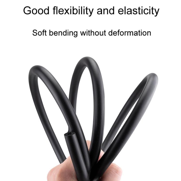 2pcs ZTTO 1.5m Bicycle Brake Shifter Cable Anti-Rattle Soundproof Foam Tube(Black)