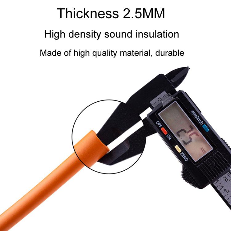 2pcs ZTTO 1.5m Bicycle Brake Shifter Cable Anti-Rattle Soundproof Foam Tube(Orange)