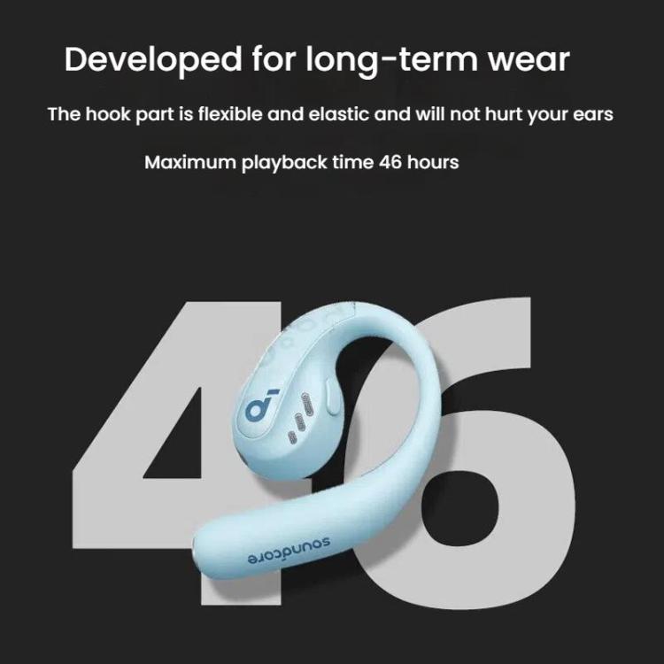 ANKER A3871 Soundcore AeroFit Pro Noise Reduction HD Sound Quality Bone Conduction Wireless Bluetooth Earphones(Purple)