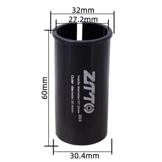 27.2-30.4mm 004 2pcs ZTTO Bicycle Seat Post Conversion Sleeve Reducer Cover(Black)