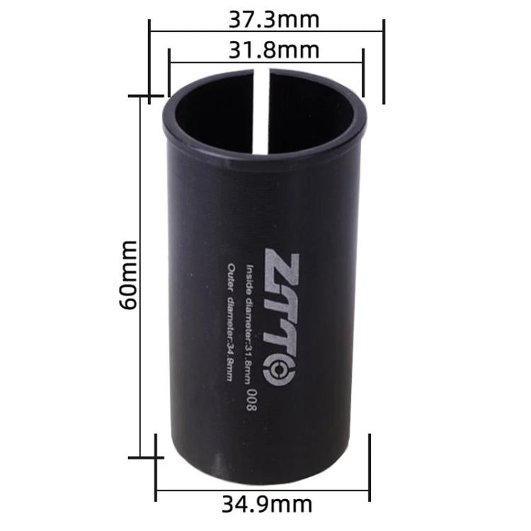 31.8-34.9mm 008 2pcs ZTTO Bicycle Seat Post Conversion Sleeve Reducer Cover(Black)