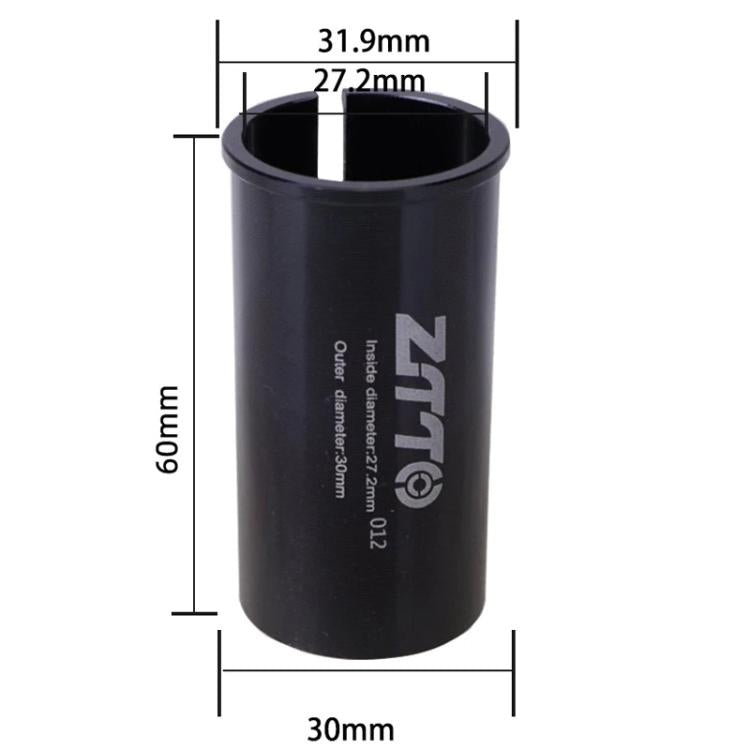 27.2-30mm 012 2pcs ZTTO Bicycle Seat Post Conversion Sleeve Reducer Cover(Black)