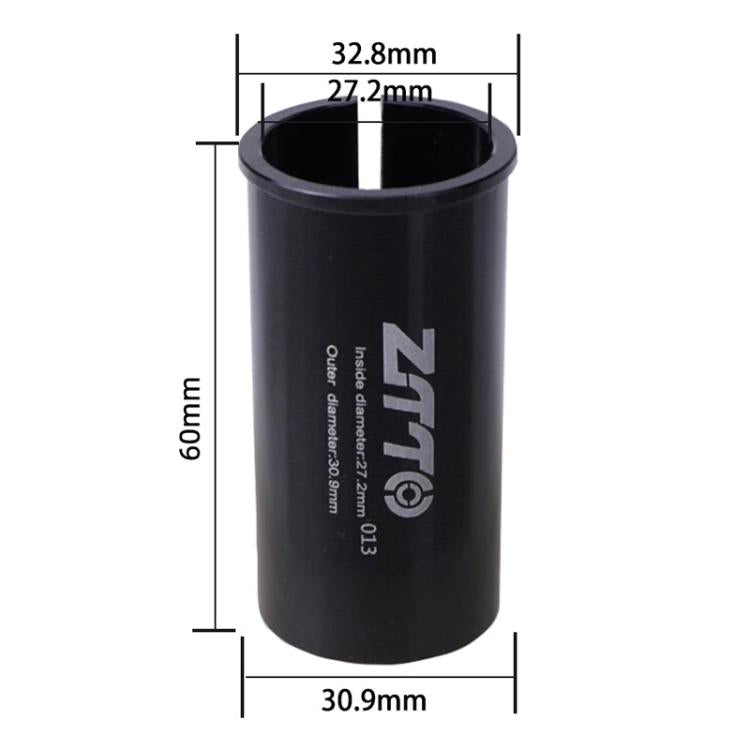 27.2-30.9mm 013 2pcs ZTTO Bicycle Seat Post Conversion Sleeve Reducer Cover(Black)