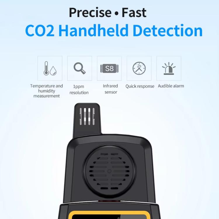 SNDWAY SW-723 Carbon Dioxide Gas Detector Handheld Indoor Household Air CO2 Concentration Alarms