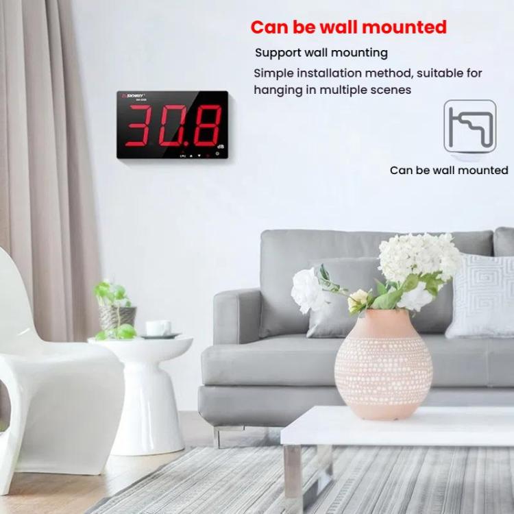 SNDWAY SW-525D 9.6 inch Wall Mounted Decibel Meter Large Screen Environmental Noise Monitor