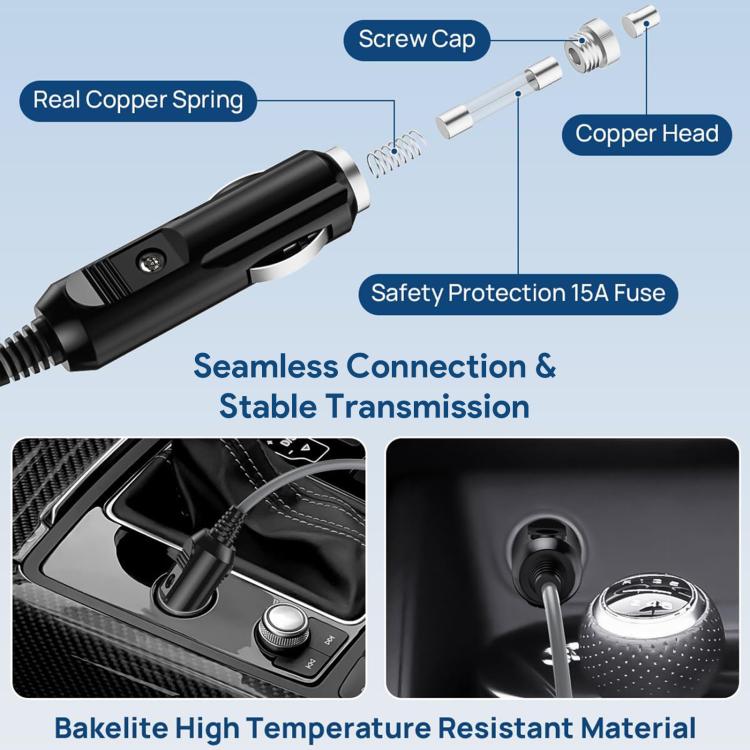 EDUP EP-SK0101 3m Mini Car Charger Cigarette Lighter To DC5.5 x 2.1mm Car Waterproof Power Cable