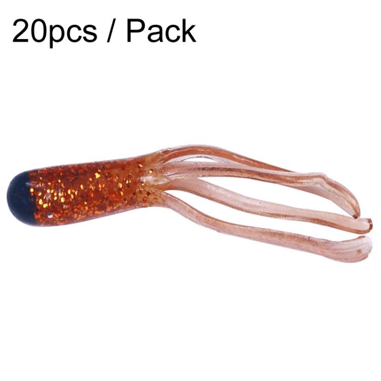 4.8cm 20pcs / Pack HENGJIA SO192 Vegetable-Head Tube Lure Fishing Simulation Soft Fake Bait, Style: 1#