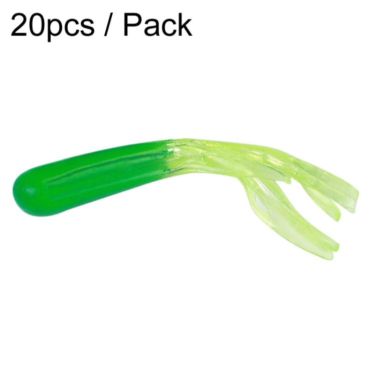 4.8cm 20pcs / Pack HENGJIA SO192 Vegetable-Head Tube Lure Fishing Simulation Soft Fake Bait, Style: 16#