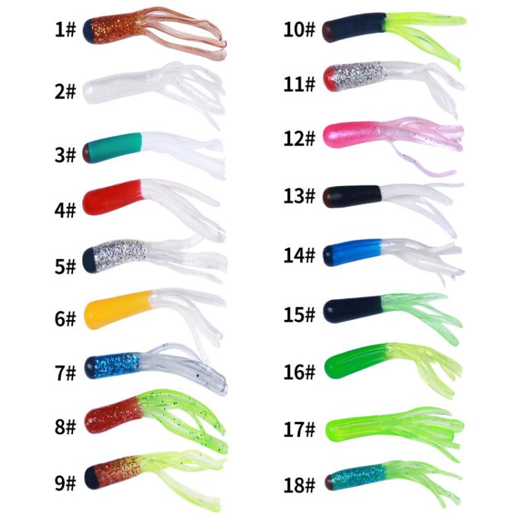 4.8cm 20pcs / Pack HENGJIA SO192 Vegetable-Head Tube Lure Fishing Simulation Soft Fake Bait, Style: 13#