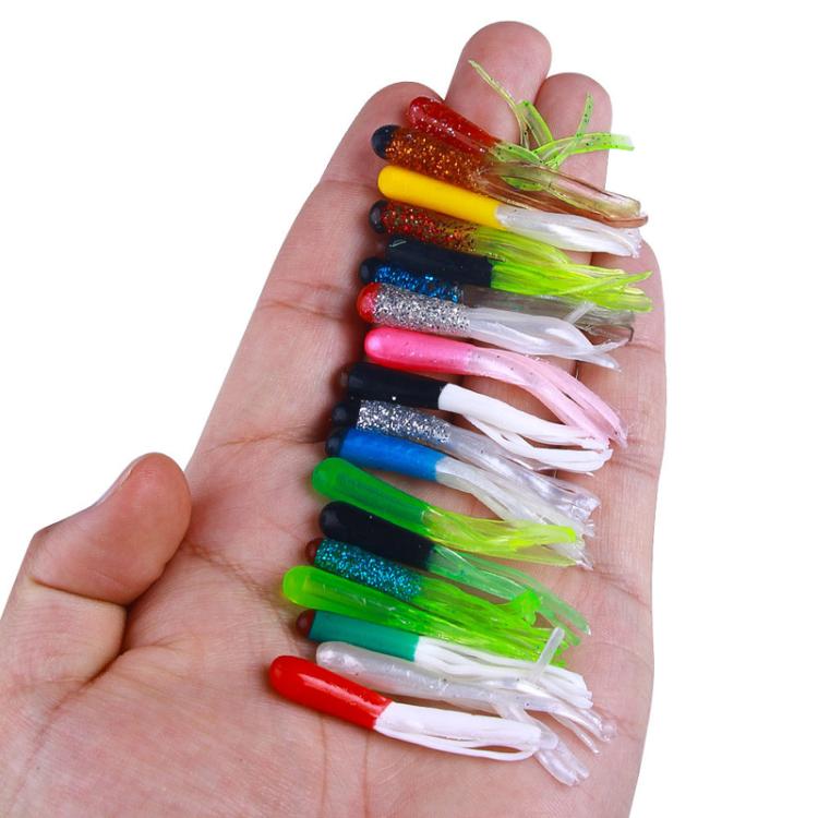 4.8cm 20pcs / Pack HENGJIA SO192 Vegetable-Head Tube Lure Fishing Simulation Soft Fake Bait, Style: 14#