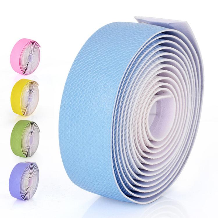 FMFXTRA F258 1pair Road Bike Handlebar Strap Anti-Slip Breathable Gradient Handlebar Tape(White Blue)