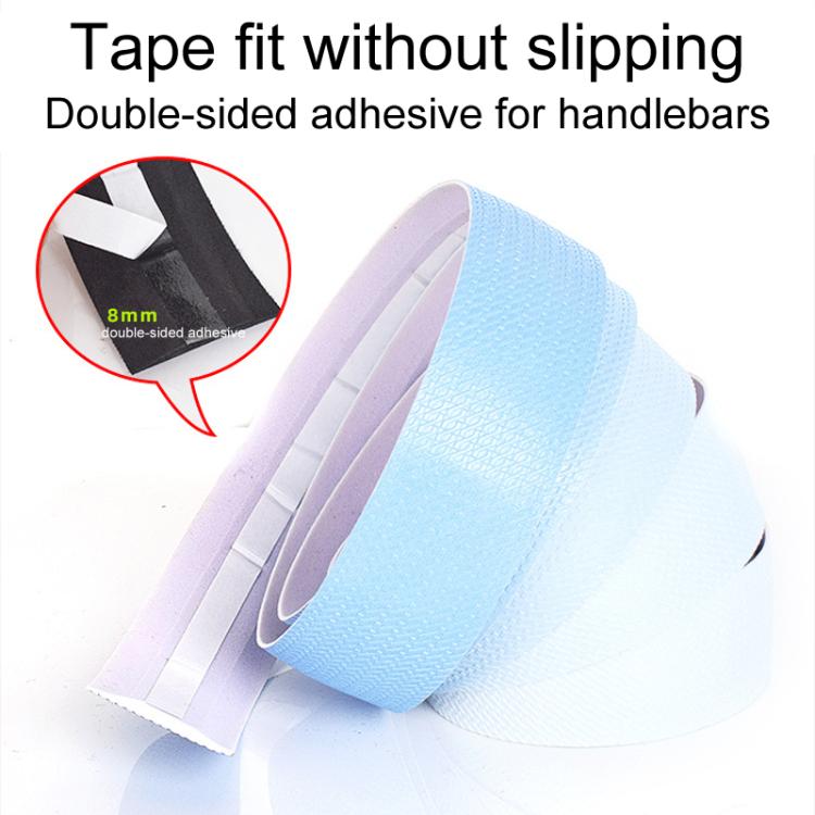 FMFXTRA F258 1pair Road Bike Handlebar Strap Anti-Slip Breathable Gradient Handlebar Tape(White Green)
