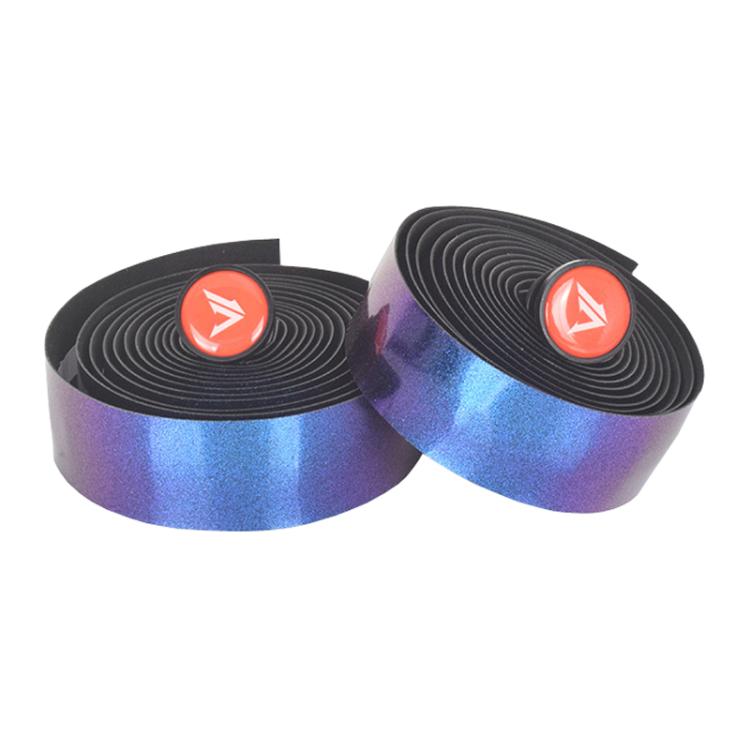 FMFXTRA F168 1pair Road Bike Handlebar Strap Anti-Slip Breathable Gradient Handlebar Tape(Aurora Blue)