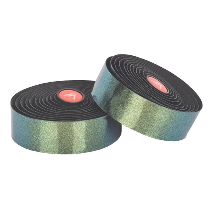 FMFXTRA F168 1pair Road Bike Handlebar Strap Anti-Slip Breathable Gradient Handlebar Tape(Aurora Green)